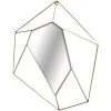 Geometric Shape Metal Wall Mirror, 16x18