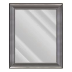 Gina Gunmetal Wall Mirror, 29x35