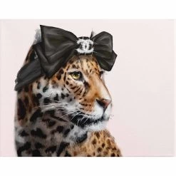 Glam Cat Canvas Wall Art, 12x16