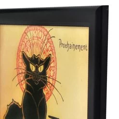 Glass Framed Cat Print Wall Art, 18x24 -Home Decor Store glass framed cat print wall art 18x24 5