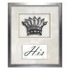 Glass Framed His Mini Crown With Jewels Wall Art, 10x12