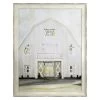 Glass Framed Wedding Barn Print Wall Art, 20x26