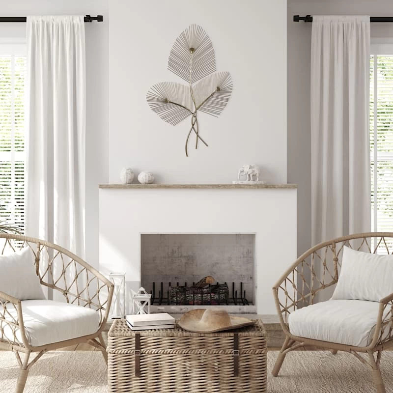 Gold Botanical Wall Art, 18x32 2 Gold Botanical Wall Art, 18x32 - Image 2