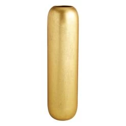 Gold Foiled Metal Floor Vase, 30"