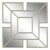 Gold Framed Accent Wall Mirror, 16"