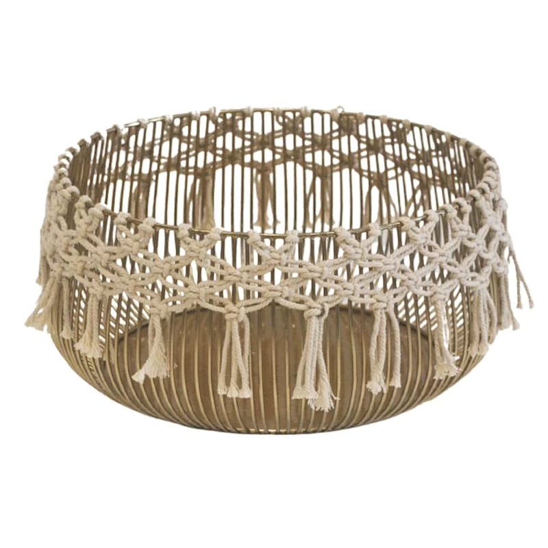 Gold Metal Bowl, 17" 1 Gold Metal Bowl, 17"