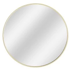 Gold Metal Gallery Wall Mirror, 42"