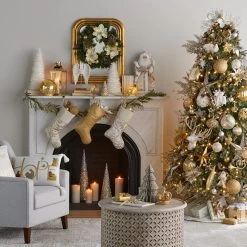 Gold Rounded Edge Wall Mirror, 24x30 -Home Decor Store gold rounded edge wall mirror 24x30 3