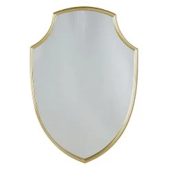 Grace Mitchell Gold Shield Wall Mirror, 20x29