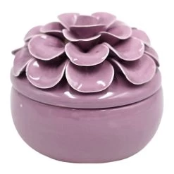 Grace Mitchell Purple Floral Jewelry Box, 4"