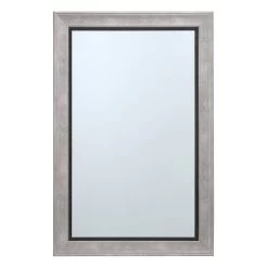 Grey & Black Framed Wall Mirror, 24x36