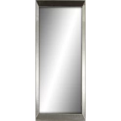 Grey Metal Gallery Mirror, 24x58