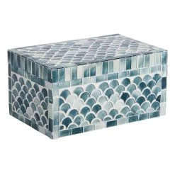 Grey Mosaic Decorative Box, 8x4