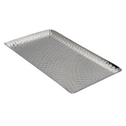 Hammered Aluminum Decorative Tray, 10x6