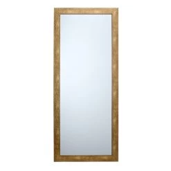 Hammered Gold Framed Wall Mirror, 24x58