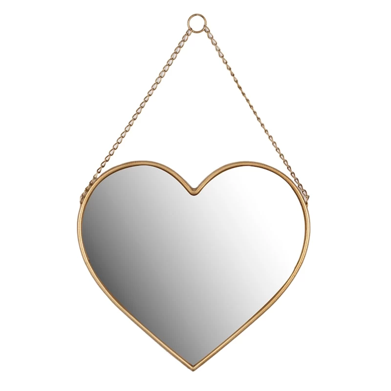 Heart Shaped Wall Mirror, 16x14 1 Heart Shaped Wall Mirror, 16x14
