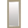 Hexagonal Champagne Floor Mirror, 32x66