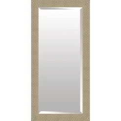 Hexagonal Champagne Floor Mirror, 32x66
