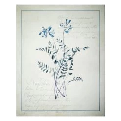 Honeybloom Botanical Leaf & Script Canvas Wall Art, 16x20