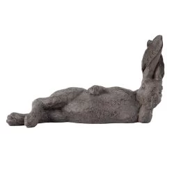 Honeybloom Grey Rabbit Figurine, 12"