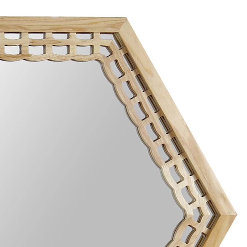 Honeybloom Hexagon Wall Mirror, 30x26 2 Honeybloom Hexagon Wall Mirror, 30x26 - Image 2