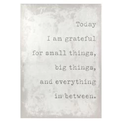 Honeybloom Today I Am Grateful Canvas Wall Art, 18x24