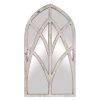 Honeybloom Windowpane Arch Wall Mirror, 20x36