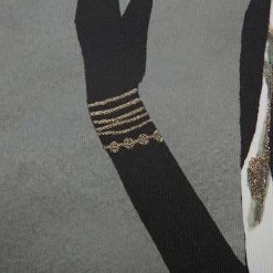 Lady In Palm Leaves Dress Canvas Wall Art, 16x20 -Home Decor Store lady in palm leaves dress canvas wall art 16x20 3