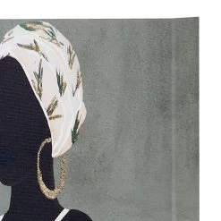 Lady In Palm Leaves Dress Canvas Wall Art, 16x20 -Home Decor Store lady in palm leaves dress canvas wall art 16x20 7