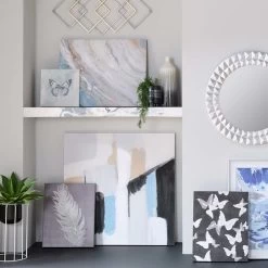 Laila Ali Black & Gold Butterflies Canvas Wall Art, 16x20 -Home Decor Store laila ali black gold butterflies canvas wall art 16x20 3