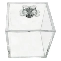 Laila Ali Clear Acrylic Decorative Box, 9"