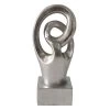 Laila Ali Silver Abstract Loop Figurine, 8"