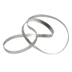 Laila Ali Silver Abstract Metal Decor, 13"