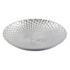 Laila Ali Silver Glass Bowl, 16"
