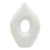 Laila Ali White Ceramic Sculpture Decor, 12"