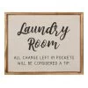 Laundry Room Wall Decor, 20x16