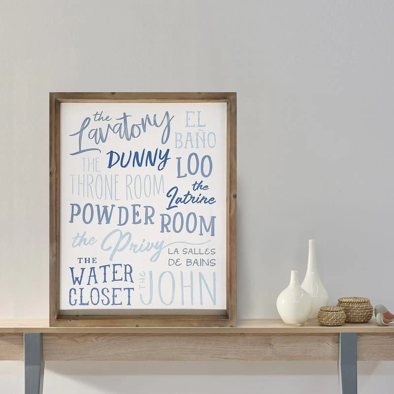 Lavatory Powder Room Water Closet Framed Wall Art, 16x20 2 Lavatory Powder Room Water Closet Framed Wall Art, 16x20 - Image 2