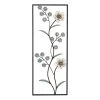 Metal Flower Wall Panel Decor, 14x36