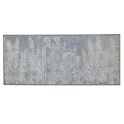 Metal Flowers Wall Art, 40x17