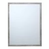 Metallic Woven Textured Framed Wall Mirror, 22x28