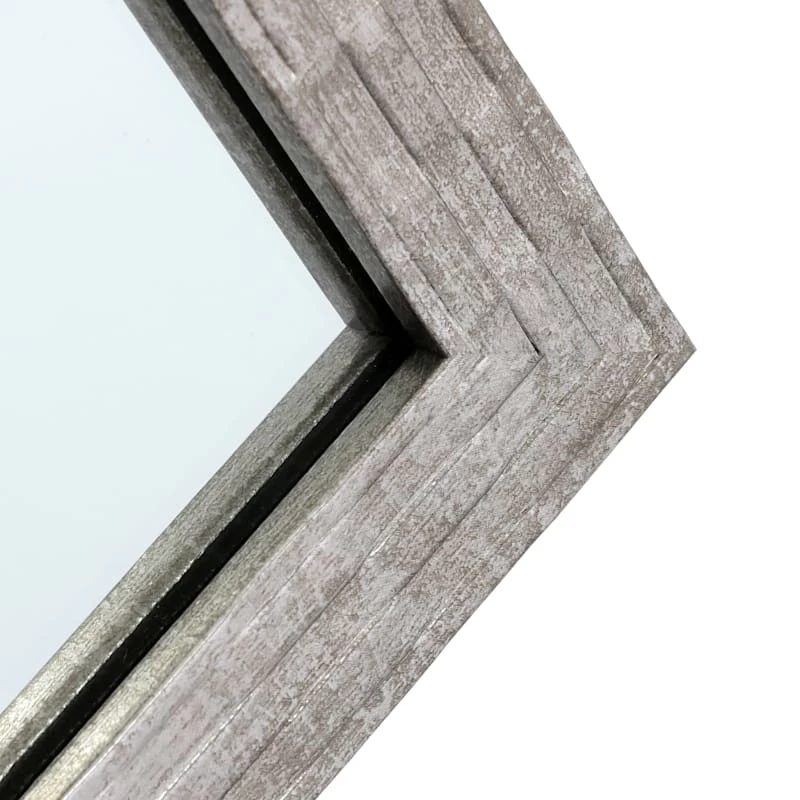 Metallic Woven Textured Framed Wall Mirror, 22x28 3 Metallic Woven Textured Framed Wall Mirror, 22x28 - Image 3