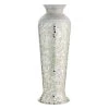 Mosaic Metal Floor Vase, 30"