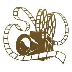 Movie Reel Metal Wall Art, 24x20