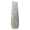 Neutral Striated Floor Vase, 32"