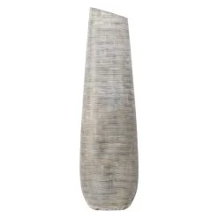 Neutral Striated Floor Vase, 32"