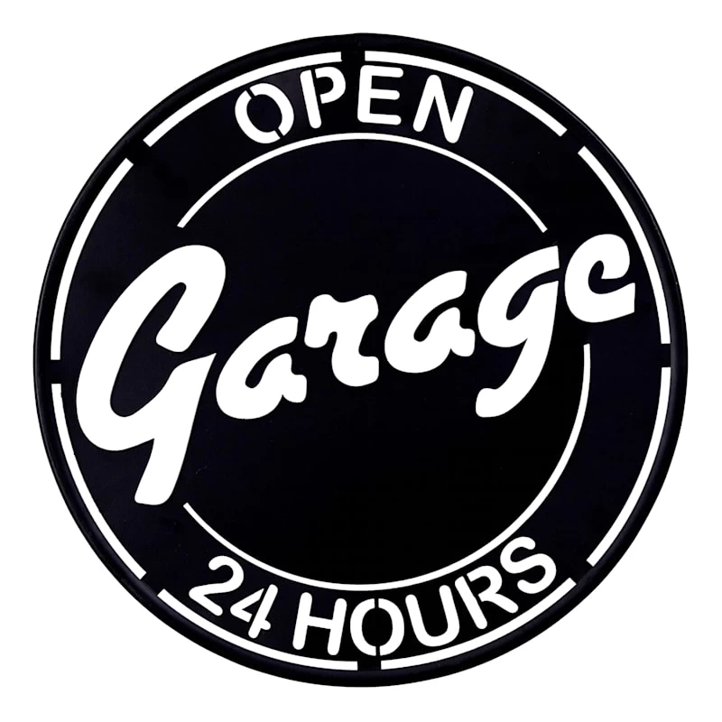 Open Garage Wall Art, 16" 1 Open Garage Wall Art, 16"