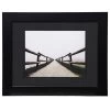 Pick & Mix 11x14 Black Matted To 8x10 Linear Wall Frame, Black