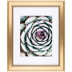 Pick & Mix 11x14 Matted To 8x10 Beaded Wall Frame, Gold