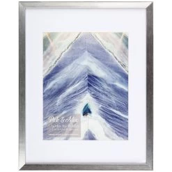 Pick & Mix 11x14 Matted To 8x10 Linear Wall Frame, Silver