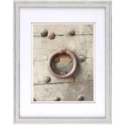 Pick & Mix 11x14 Matted To 8x10 Thin Linear Wall Frame, Whitewash